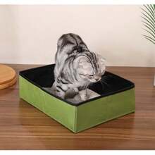 1PC Travel Foldable Waterproof Portable Cat Litter Box, Car & Outdoor Collapsible Cat Toilet - one-size - View 4