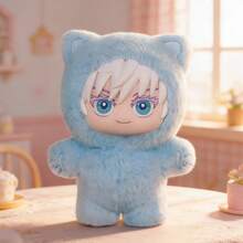 Miniso Jujutsu Kaisen Cat Park Party Plush Ornament Blind Box, Soft Fluffy Skin-Friendly Plush, Cute Cat Themed Cartoon Hanging Decor For Bags, Anime Collectible Toy, Ideal Holiday Birthday Gift (1 PC Random Delivery) - Multicolor - View 4