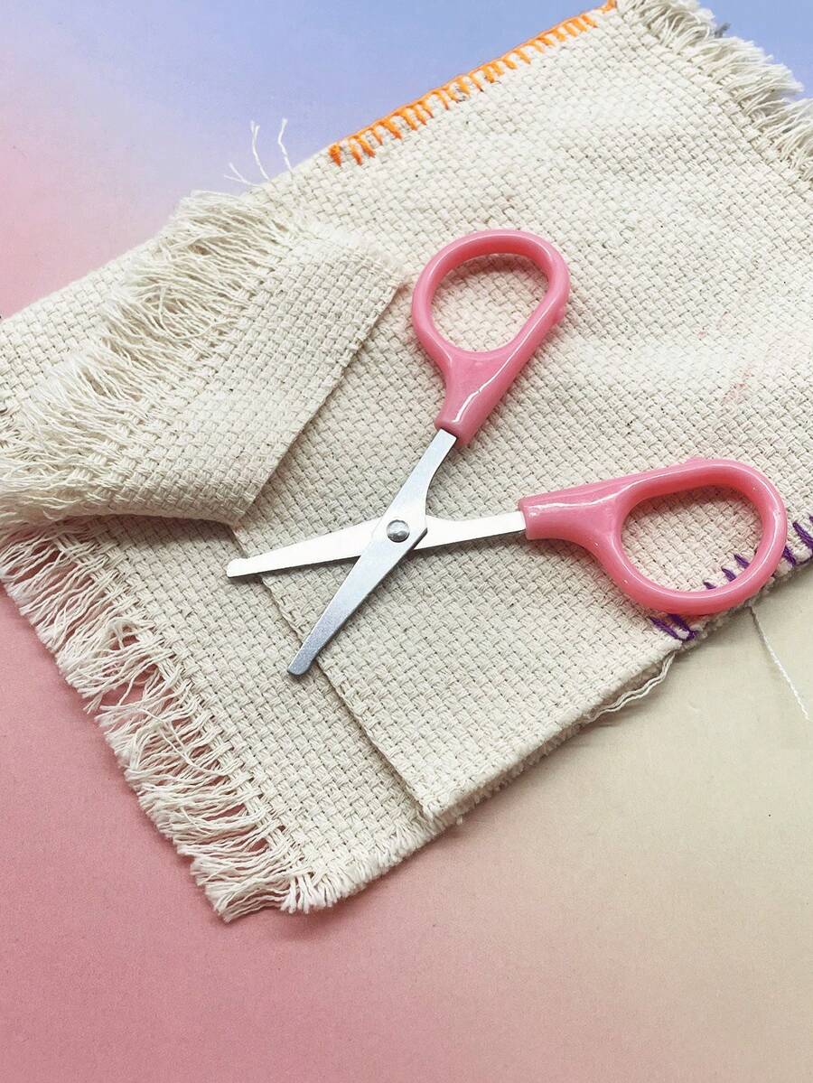 Mini Sharp Tailor Scissors - Round Head Small Hand Scissors, Round Head Provides Protection, Portable Travel Scissors, Exquisite Craftsmanship, High-Quality Design, Suitable For Sewing, DIY, Embroidery, Crochet And Various Craft Projects - Multicolor - View 1