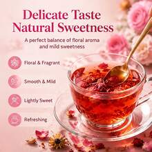 Goddess Rejuvenating 18-Herb Tea: A Blend Of Eighteen Natural Ingredients, Including Rose, Longan, Red Dates, Goji Berries, Poria Cocos, And Barley. Perfect For Office, Wellness, And Travel. A Special Valentine'S Day Gift For Friends. - 1 Bag (15 Tea Sachets) - View 6