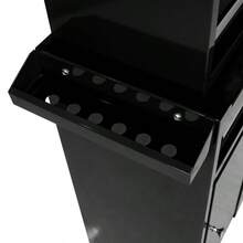 Heavy Duty Metal Tool Chest, 5-Drawer Rolling Cabinet With Lockable Wheels, Ball Bearing Slides 15Kg Capacity, Detachable Top, Hanging Panel, For Garage Workshop Auto Repair, Black-XY354994 - 1 - View 7