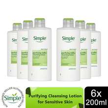 Simple Kind To Skin Purifying Cleansing Lotion 6x200ml - Vitamin C - View 1