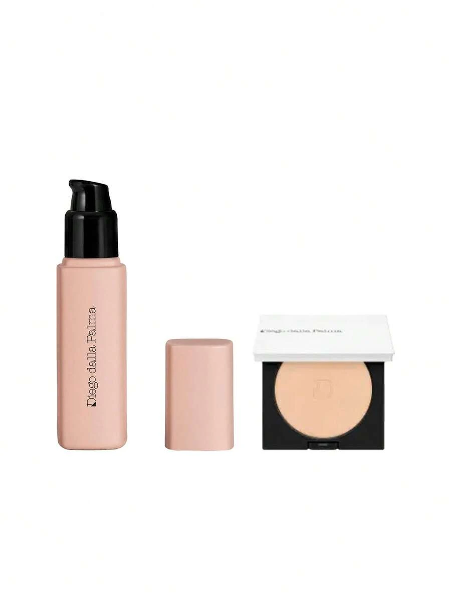Diego Dalla Palma [Bundle] Nudissimo Soft Matt Foundation 246W 30 Ml + Compact Powder 10 Ivory 9 G - 246W+10 Ivory - View 1