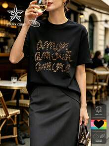 Women T-Shirts - 黑色 - 查看 3