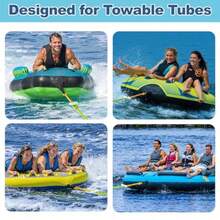 2Pcs Boat Tube Towable Rope Quick Connector, Water Towable Tubes Rope Connector For Tubing, Skiing, Wake Boarding With Seadoo, Jet Ski, Waverunner - Yellow - View 7