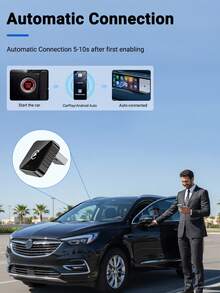 XUDA 新版 CarPlay AI Box Mini Superbox 有線轉無線，無線 CarPlay 與 Android 2合1功能，支援 2.4-5.0 GHz WiFi 5，適用於 99% 配備有線 CarPlay 與 Android 功能的車款 - A - 查看 8