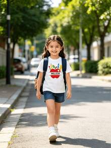 1/5/10pcs Customized Back To School DTF Heat Transfer Stickers, Cute Apple Pencil Crayon Ruler Print Iron-On Patches, Customizable Name, Durable Washable Reusable Heat Transfer Decals, DIY Decoration For Children's Clothing Bags, Kids Handmade Craft Gift - Multicolor - View 5