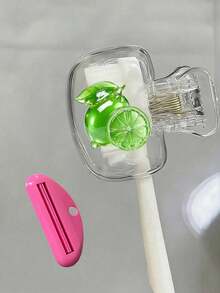 Lemon Shaped Toothbrush Holder - Cute Design For Travel And Home Storage With Transparent Lid, Compact And Portable Design Easy To Carry, Protects Toothbrush Head, Features Dual Drainage And Ventilation Functions, Suitable For Home, Dorm And Travel Use | Cute Toothbrush Head Storage Holder Suitable For Bathroom Storage, Suitable For Home And Dorm Use - Multicolor - View 13