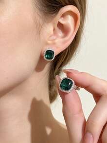 1 Pair Of Fashionable Personalities Exquisite And Elegant Earrings Suitable For Women's Daily Commuting ﻿ ﻿ ﻿ - Pink - View 5