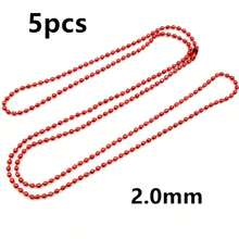 5件 65公分長 1.5-2.4mm 球珠鏈項鍊含連接件 DIY珠寶製作配件 - iron chains - 查看 17