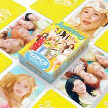 124/92pcs K-POP Hearts2Hearts "ICONIC HEAR" <RUDE!><Lemon Tang> Digital Single Collection Merchandise, Includes Mixed Cards Of JIWOO, CARMEN, YUHA, STELLA, JUUN, A-NA, IAN, YE-ON, Idol Photo Cards And Sticker Set, Fan Collection And Support Choice - Multicolor - View 4