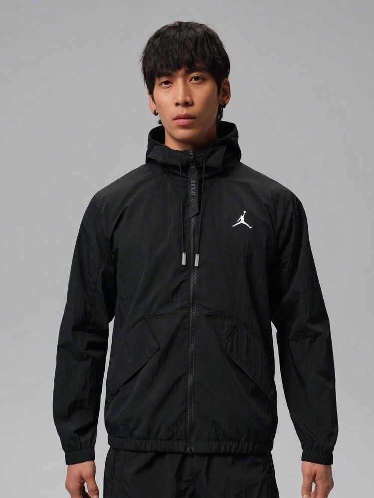 Jordan Classic Hooded Jordan Utility Men's Woven Jacket IW1901-010 - Black - View 1