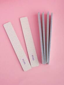 專業美甲銼條 180/100 天然指甲銼 雙面可水洗細紋理 繭皮去除器 拋光塊 美甲配件工具 適用居家與沙龍使用 - 彩色 - 查看 2