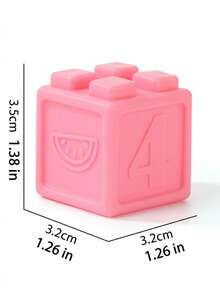 Soft Rubber Building Blocks For Infants, Educational And Cognitive Toys For Early Learning, Stacking And Building, Designed For Grasping Training, Chewable Soft Rubber Toys, Suitable For Baby, Promoting Cognitive Development, Birthday/Halloween Gift - Multicolor - View 11
