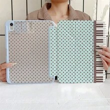 薄荷綠波點鋼琴鍵印花平板保護殼，附筆槽，相容 iPad 10代 Smart Cover/11(A16 2025)/相容 Galaxy S9/S7/S10+/相容 /相容 - 彩色 - 查看 2