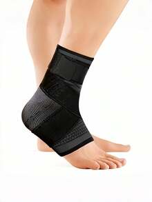 Multifunctional Ankle Brace With Wrap Straps For Anti-Twist Protection Seamless Lace Up Ankles Sock For Unisex Elastic Compression Sleeve Tailored For Tennis And Outdoor Adventures Sports Protective Gear Ankle Protection Sports Outdoor Products - Multicolor - View 7