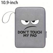 Don'T Touch My Pad Lanyard Portable Anti-Fall Anti-Shock Zipper Closure Easy Fashion 10.9Inch/12.9Inch For Ipad Pouch Daily Commute Office Universal - Multicolor - View 6