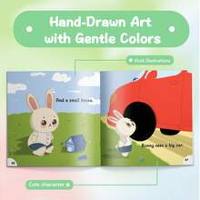 Bunny's Big And Small Day – 幼兒可愛對比學習書 | 與可愛小兔一起學習大與小 - 兔子的大大小小的一天 - 查看 4