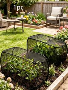 Foldable Plant Protection Cover, Durable Lightweight Breathable Gardening Shade Cover, Suitable For Vegetables, Fruits And Seedlings, Effectively Protects Growing Seedlings From Small Wild Animals And Harmful Insects - Multicolor - View 2