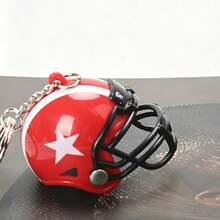Creative Mini Football Helmet Keychain, Sports Bag Pendant Charm, Sports Football Fan Gift - Rugby Helmet Keychain - View 11