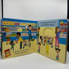 Libro de imágenes con páginas interiores plegables de cartón educativo, adecuado para lectura familiar, aprendizaje temprano de inglés, iluminación cognitiva, desarrollo del lenguaje, aplicable para Halloween y Navidad - Multicolor - Ver 10