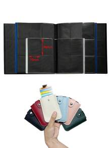 1/4/8/10/30/50pcs Album Kartu/Album Foto Premium, Tempat Kartu Multi Kapasitas, Cocok Untuk Kartu Album, Koleksi Foto, Kartu Permainan, Kartu Olahraga, Kartu Pelajar, Berbagai Kartu Kehidupan Sehari-hari 1 set (Satu Ukuran, Warna Acak) - MultiWarna - View 6
