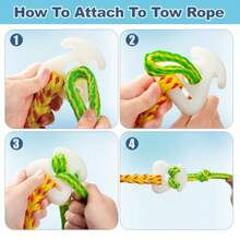 Boat Tube Towable Rope Quick Connector, Water Towable Tubes Rope Connector For Tubing, Skiing, Wake Boarding With Seadoo, Jet Ski, Waverunner - Yellow - View 8