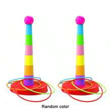 (Random Color) Colorful Plastic Sports Hoop Game Set, Suitable For Parties, Outdoor Play, Educational Games, Kindergarten Competitions, Booth Games, Christmas Gifts, Adult Games, Children's Party Gifts, Toys And Games, Kindergarten, Children's Toys, Christmas Game Parties, Games, Party Games, Children's Toys, Interactive Toys, Game Rooms, Sports Games, Toys, Drinking Games - 彩色 - 查看 11