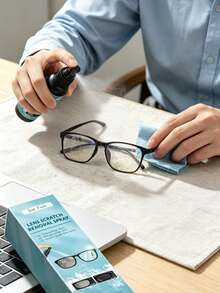 Anti-Beschlag-Spray für Brillen 30ml - langanhaltender Linsenreiniger & Anti-Beschlag-Mittel für Brillen, Schutzbrillen, Bildschirme & Glasoberflächen, streifenfreie Formel mit Reinigungstuch, reisefreundliches Essential für Schule, Sport & Strand, für alle optischen Linsen - Liquida - Übersicht 7