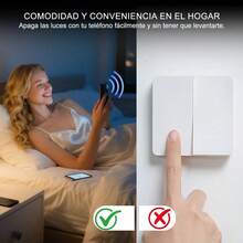 2 En 1 Enchufe 1 Vías Interruptores Inteligente - Blanco - Ver 7