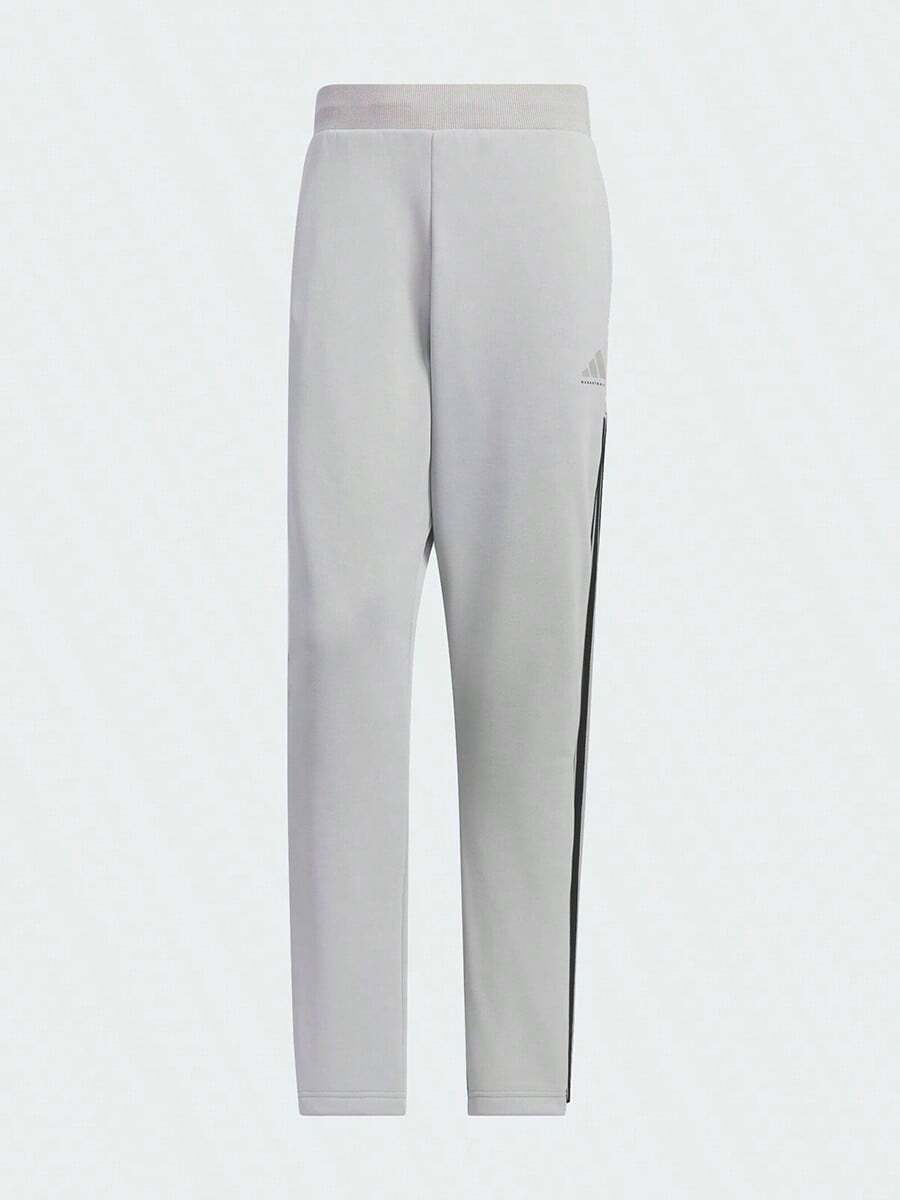 Adidas Spring/Autumn Fashion Casual Versatile Sports Pants Men's Fleece Lined Long Pants JL7585 - Ash - View 1