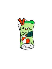 1/4件可愛療癒食物創意裝飾胸針，百搭衣物與包包配件，日常穿搭襯衫領口別針，送給女孩與好朋友的精緻禮物 - 彩色 - 查看 9