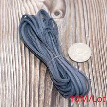 WGRXIRANYKM 5/10/20M Korean Velvet Leather Cord Double-Sided Velvet DIY Handmade Jewelry Accessories Woven Bracelet Necklace Rope - Korean Wool Yarn - View 23