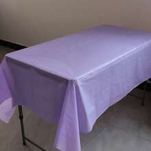 1pc Plastic Tablecloth, 54 X 108 Inch Disposable Tablecloth, Suitable For Parties, Picnics And Weddings, Rectangular, Multiple Colors Available - Square Tablecloth - View 17