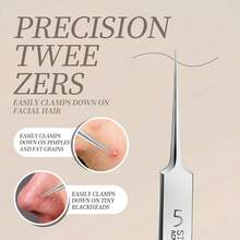 6Pcs Stainless Steel Blackhead Remover Tool Kit Acne Needle Pimple Comedone Extractor Tweezers With Portable Storage Case - Multicolor - View 5