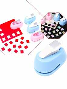 Stamp-Shaped Paper Punch, Cute Handheld Stamp Cutter, Suitable For Scrapbooking, Planner, Card Making, Creative DIY Stationery Tool, Applicable To Bullet Journal, Planner, Junk Journal, Photo Album, School Office Supplies, Gift For Craft Enthusiasts - Stamp Embossing Machine - View 7