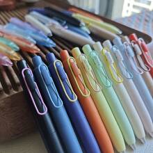 Pulpen Saku Cepat Kering dengan Klip Warna-warni, Pulpen Klik Tebal Berkualitas Tinggi yang Lucu, Cocok untuk Musim Kembali ke Sekolah dan Perlengkapan Kantor - beraneka warna - View 5