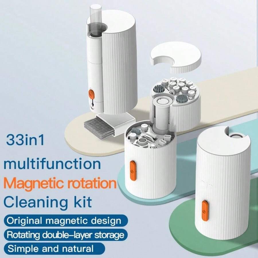 QM33 Portable Multi-Device Cleaning And Maintenance Kit Is Suitable For Headphones,Computers,Mobile Phones,Tablets And Cameras. - Multicolor - View 1