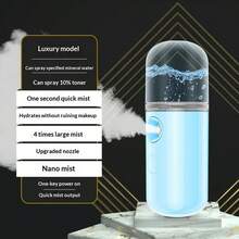 Handheld Mini Hydrating Mist Humidifier Beauty Device Moisturizing Skin Care USB Rechargeable, Nano Mist Facial Beauty Cold Spray Humidifier Oxygen Infusion Portable Small Steam Face Moisturizer USB Rechargeable Mist Device - Multicolor - View 15