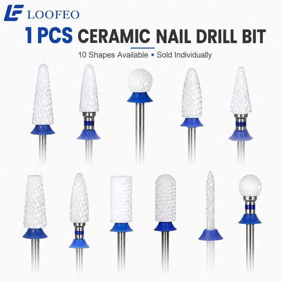 1 Peça Cabeça de Polimento de Cerâmica Ferramenta Profissional de Reparo de Unhas - Multicolorido - Visão 1