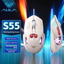 AULA 機械觸感有線鍵盤與滑鼠 RGB 背光 61 鍵迷你遊戲鍵盤,相容於桌上型電腦、筆記型電腦、Mac - 查看 10