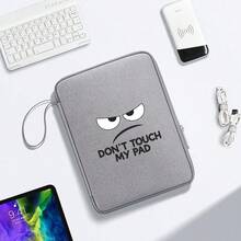 Don'T Touch My Pad Lanyard Portable Anti-Fall Anti-Shock Zipper Closure Easy Fashion 10.9Inch/12.9Inch For Ipad Pouch Daily Commute Office Universal - Multicolor - View 8