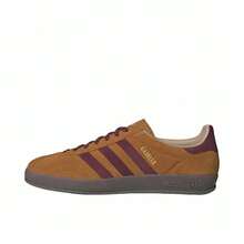 Adidas Originals GAZELLE Comfortable Versatile Thin Sole Lightweight Low-Top Sneakers Unisex Brown - Brown - View 6