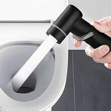 Gun Black Pressurized Handheld Bidet Sprayer With Fixed Bracket, Pressurized Water Flow, Matching Fixed Bracket For Convenient Storage, Flexible Water Flow Control, Easy Installation, Multi-Scenario Use For Toilet Cleaning, Feminine Wash, Floor Rinsing, Pet Bathing Px - Black - View 10