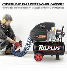 Compresor De Aire Eléctrico Lubricado 2.5hp 25 Litros 115psi 1875w Alta Potencia Compacto Portátil Adir 3830 - Tipo de Enchufe B USA (110-127V) - Ver 3
