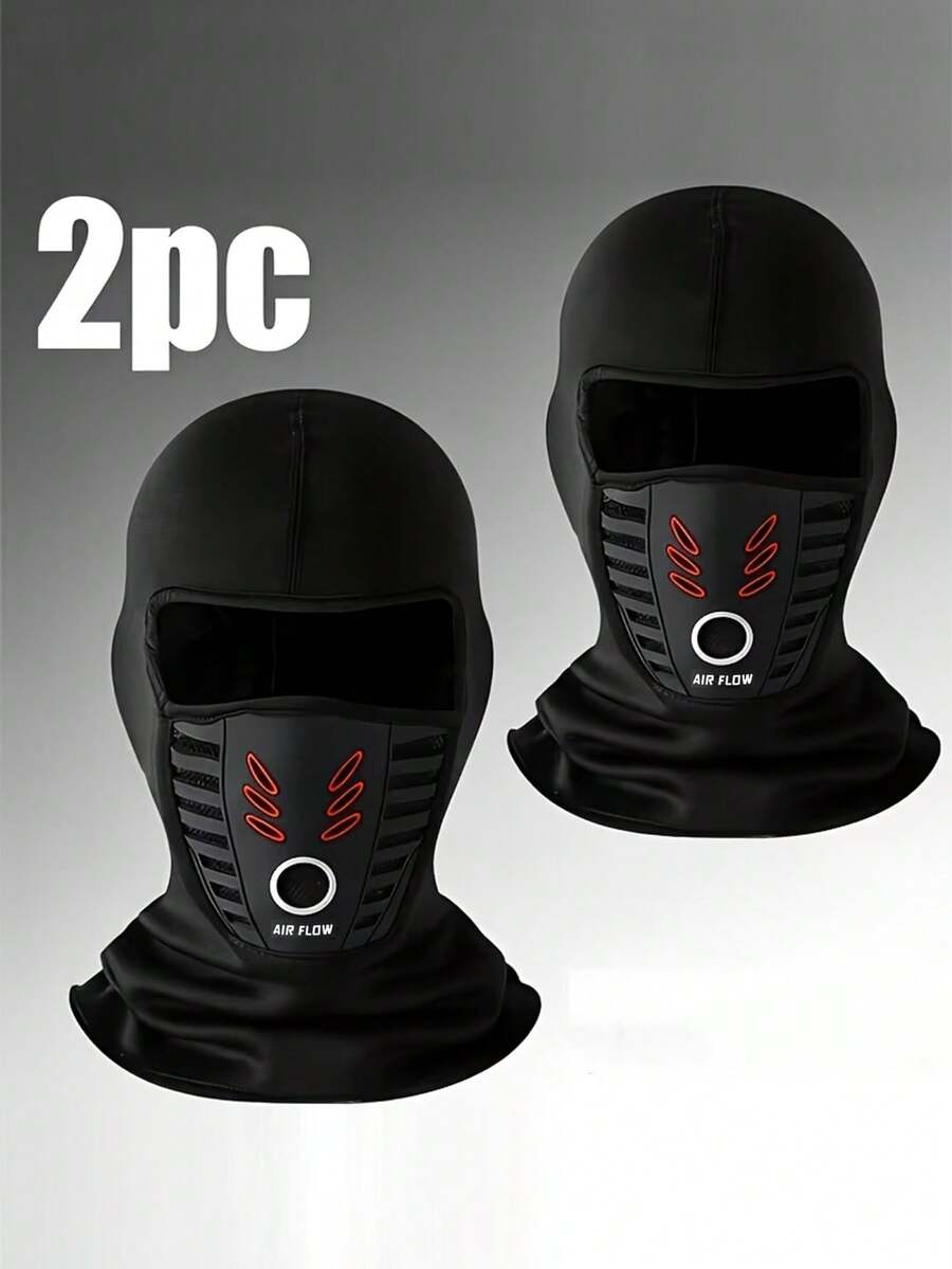 1pc/2pcs/3pcs Unisex Face Mask Outdoor Cycling Motorcycle Helmet Head Cover Windproof Balaclava, Suitable For Daily Outings, Sports, Cycling, Hiking And More - Multicolor - View 1