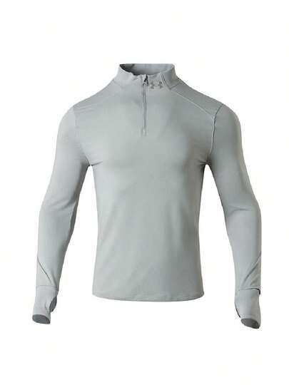 Under Armour Áo thun thể thao nam UA LAUNCH PRO 1/4 ZIP cổ đứng nửa khóa kéo tay dài chạy bộ 1379288-069