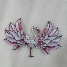 Kreatives neues Flamingo Acryl Hängeornament für Tür, Fenster, Hintergrundwand, dekorative Hängeplakette - Verschiedenfarbig - Übersicht 10