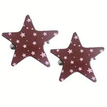 2pcs New Fashion Star & Polka Dot Hair Clips For Women, Personalized Seamless Bangs Clips, Simple Side Hair Clips, Sweet Hair Accessories For Ladies And Girls - Multicolor - View 14