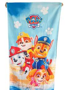 1pc Ultra Soft Bath Towel/Pool Towel/Beach Towel, 58" X 28", Paw Patrol Blue - Multicolor - View 6